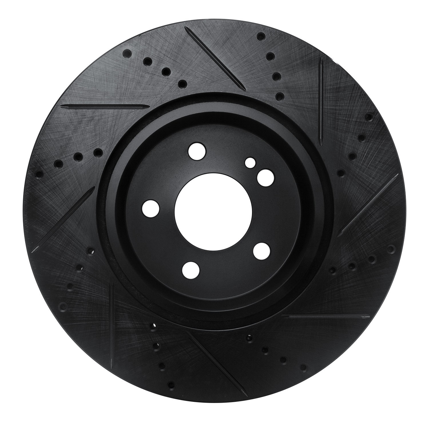 DYN 633-63162L DFC Brake Rotor - Drilled and Slotted - Black - Image 2