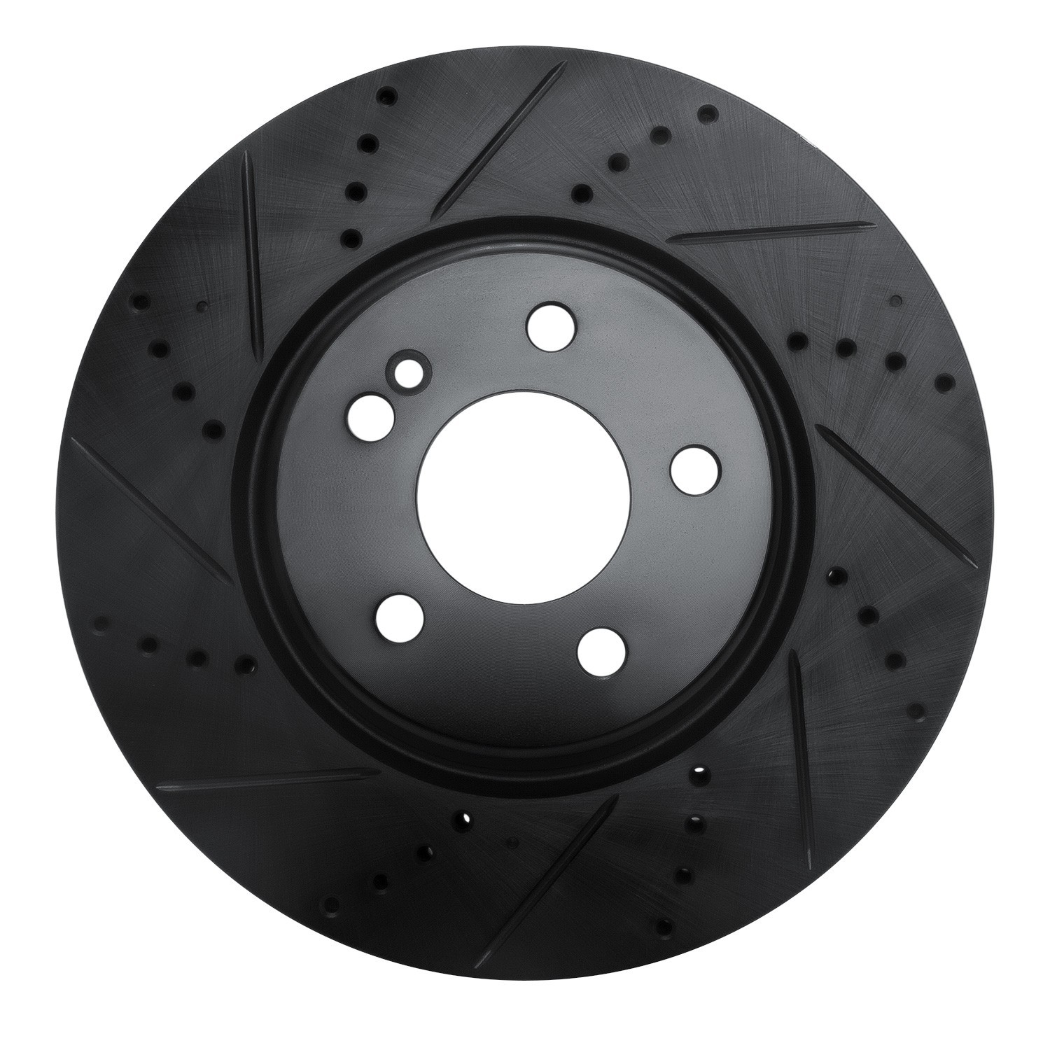 DYN 633-63162L DFC Brake Rotor - Drilled and Slotted - Black - Image 3