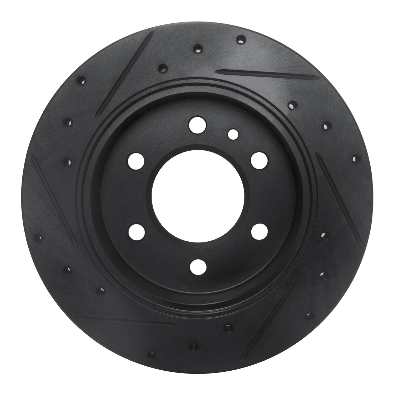 DYN 633-63175R DFC Brake Rotor - Drilled and Slotted - Black - Image 2