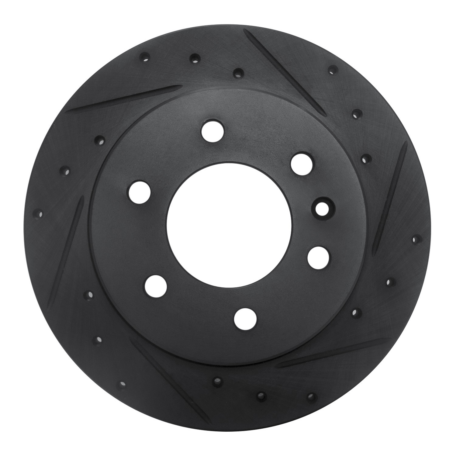 DYN 633-63175R DFC Brake Rotor - Drilled and Slotted - Black - Image 3