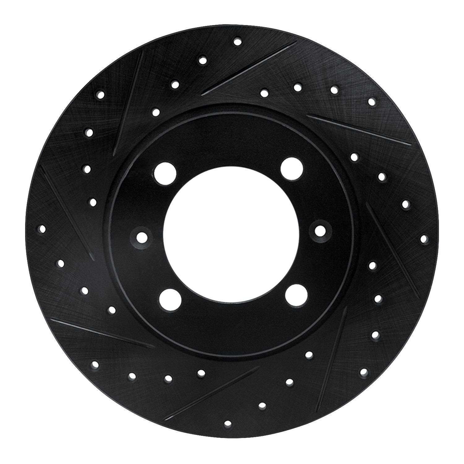 DYN 633-65001L DFC Brake Rotor - Drilled and Slotted - Black - Image 3