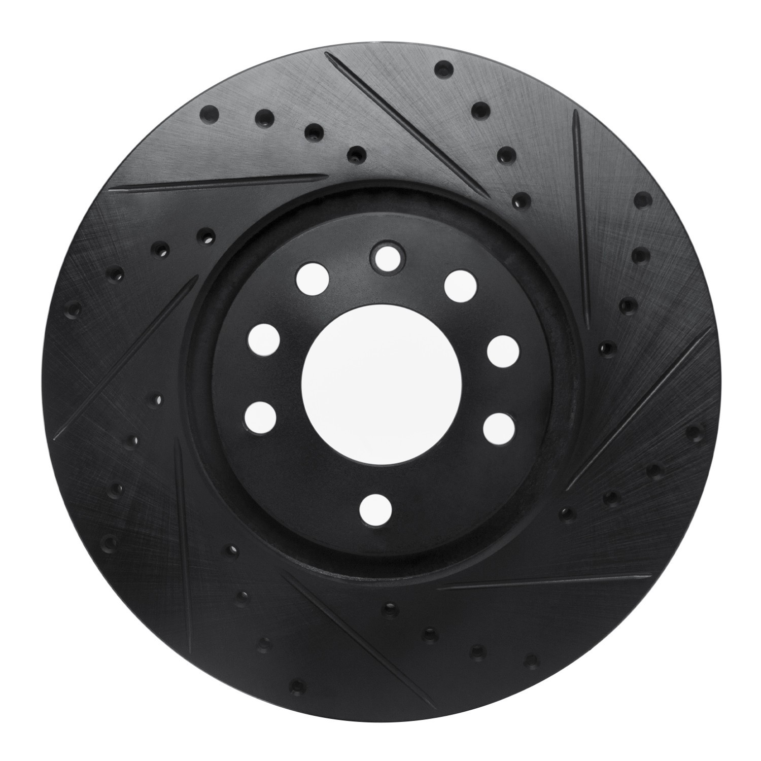 DYN 633-65013R DFC Brake Rotor - Drilled and Slotted - Black - Image 3