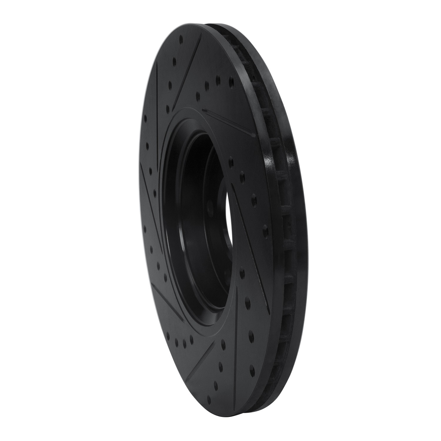DYN 633-65013R DFC Brake Rotor - Drilled and Slotted - Black - Image 5