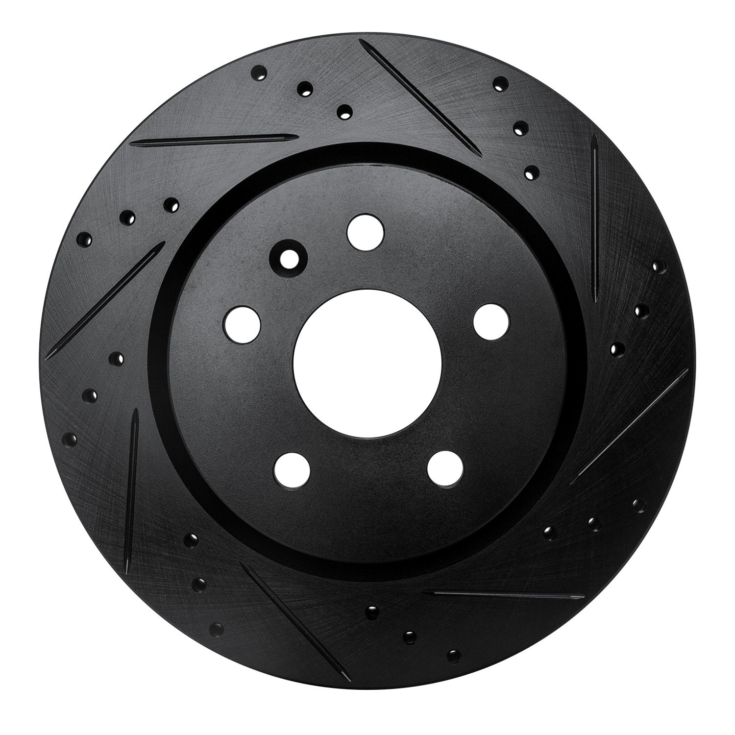 DYN 633-65024R DFC Brake Rotor - Drilled and Slotted - Black - Image 3