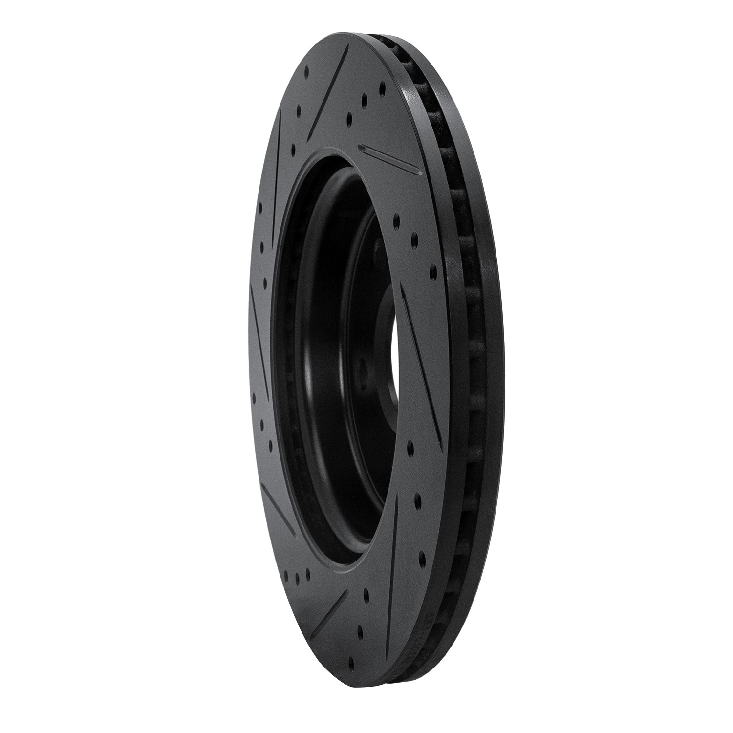 DYN 633-65024R DFC Brake Rotor - Drilled and Slotted - Black - Image 5