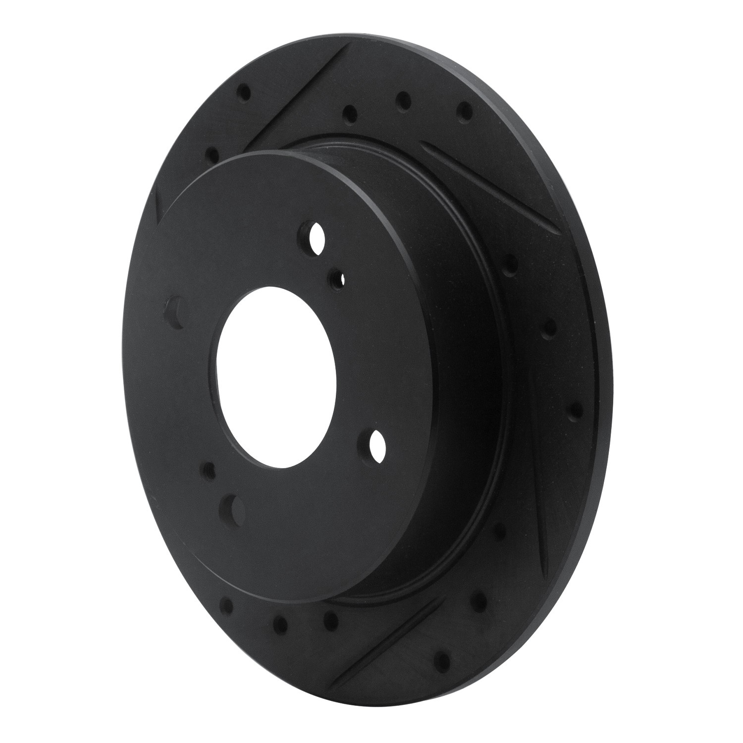 DYN 633-67012L DFC Brake Rotor - Drilled and Slotted - Black