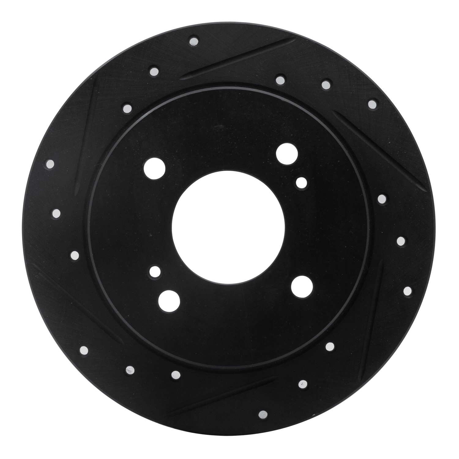 DYN 633-67012L DFC Brake Rotor - Drilled and Slotted - Black - Image 3