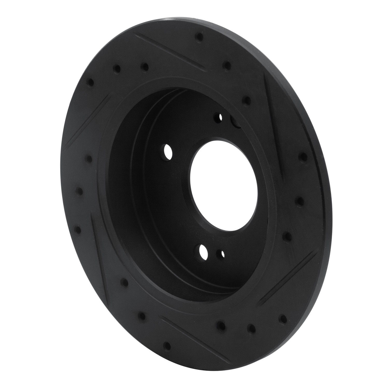 DYN 633-67012L DFC Brake Rotor - Drilled and Slotted - Black - Image 5