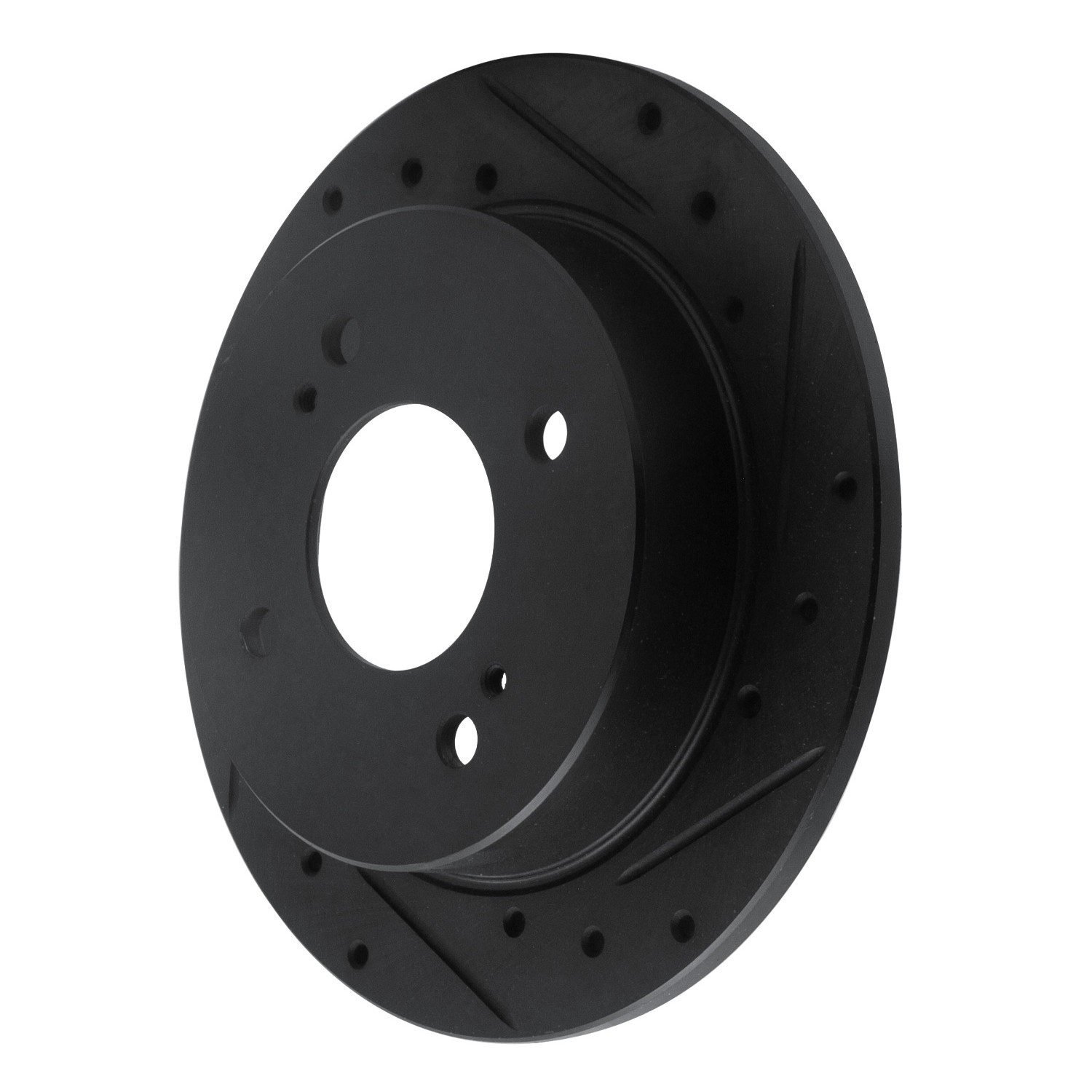 DYN 633-67012R DFC Brake Rotor - Drilled and Slotted - Black