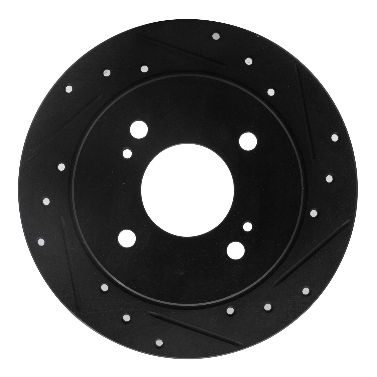 DYN 633-67012R DFC Brake Rotor - Drilled and Slotted - Black - Image 3