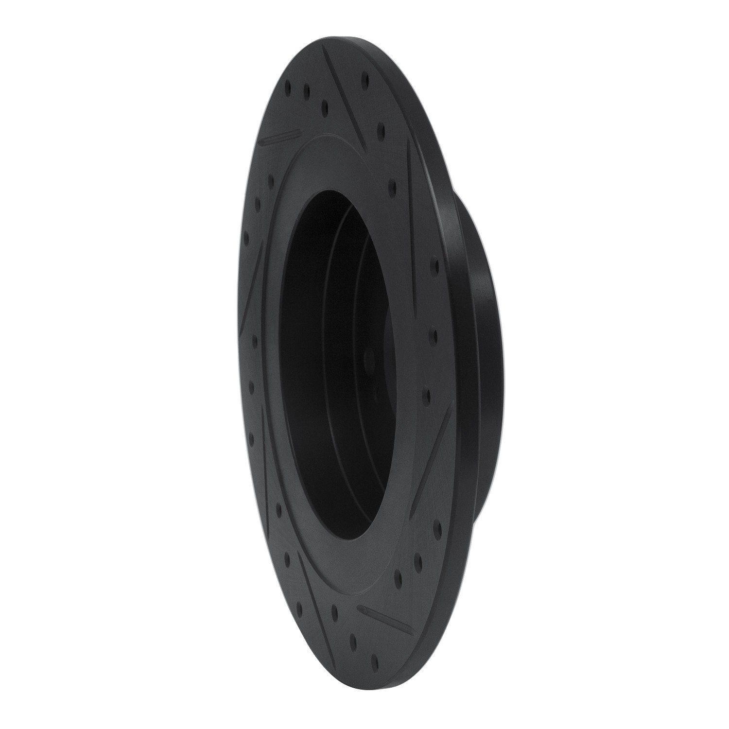 DYN 633-67018L DFC Brake Rotor - Drilled and Slotted - Black - Image 5