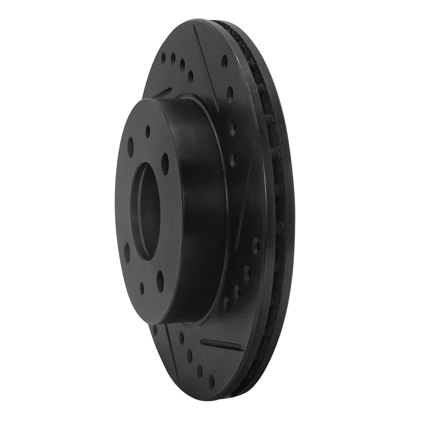 DYN 633-67024R DFC Brake Rotor - Drilled and Slotted - Black