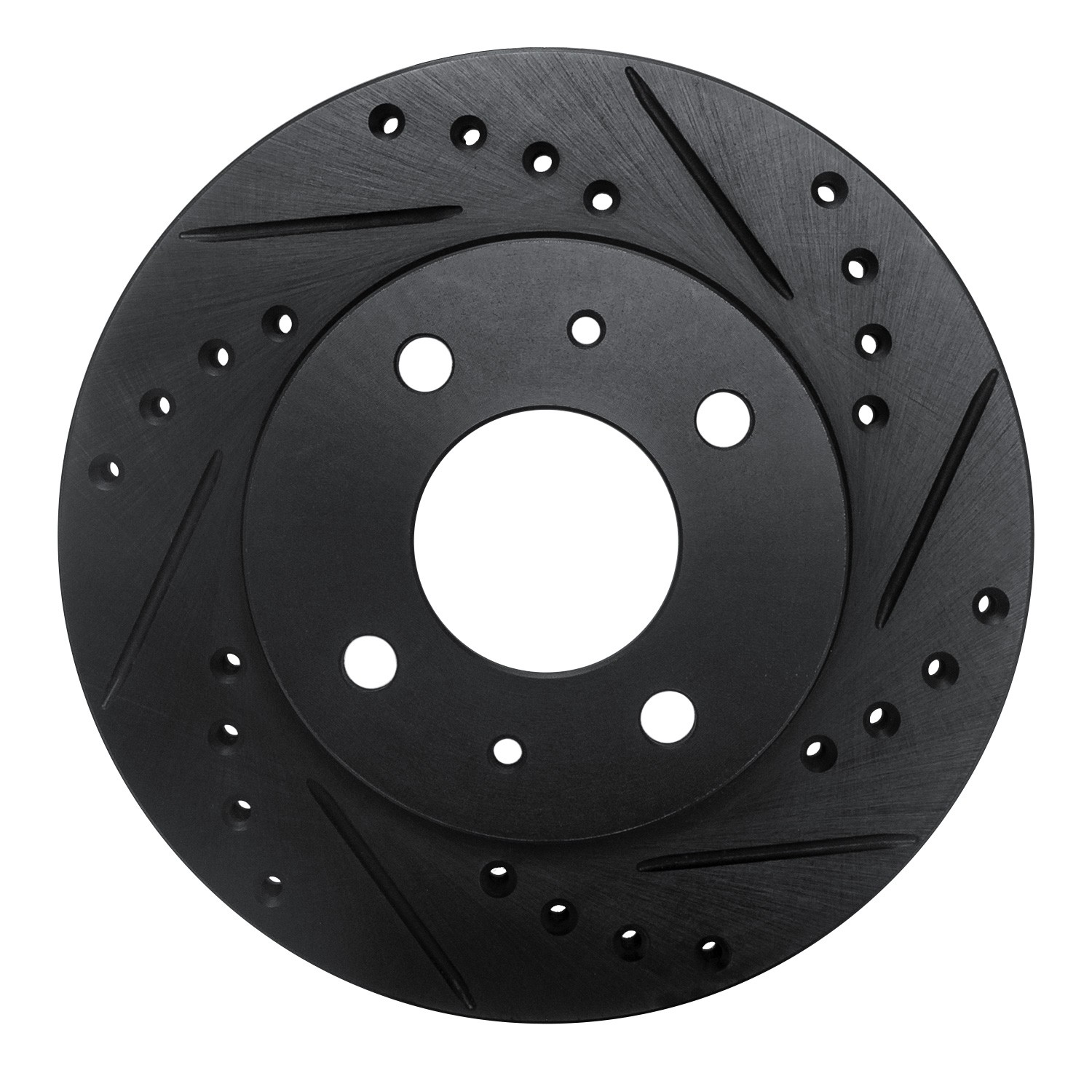 DYN 633-67024R DFC Brake Rotor - Drilled and Slotted - Black - Image 3