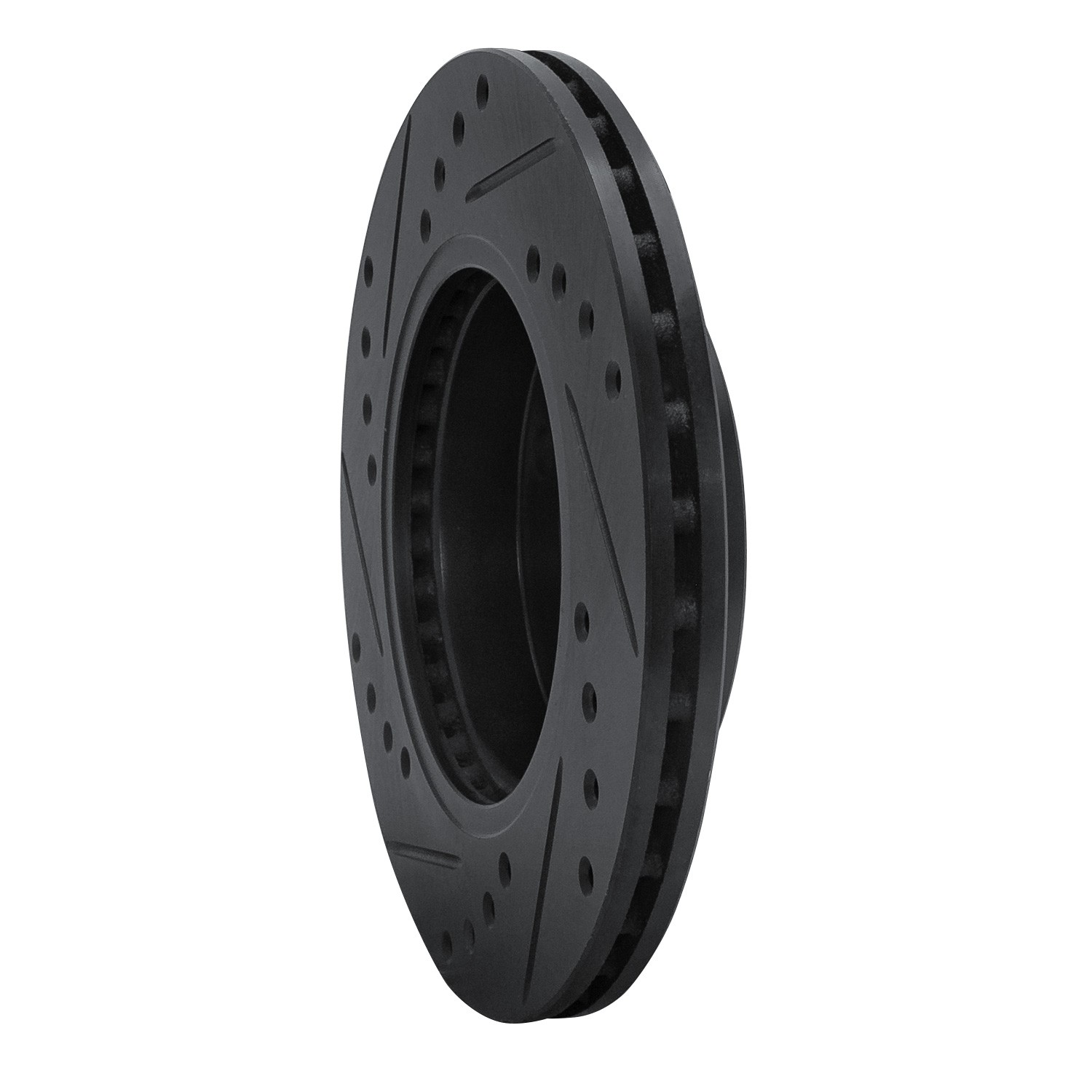 DYN 633-67024R DFC Brake Rotor - Drilled and Slotted - Black - Image 5