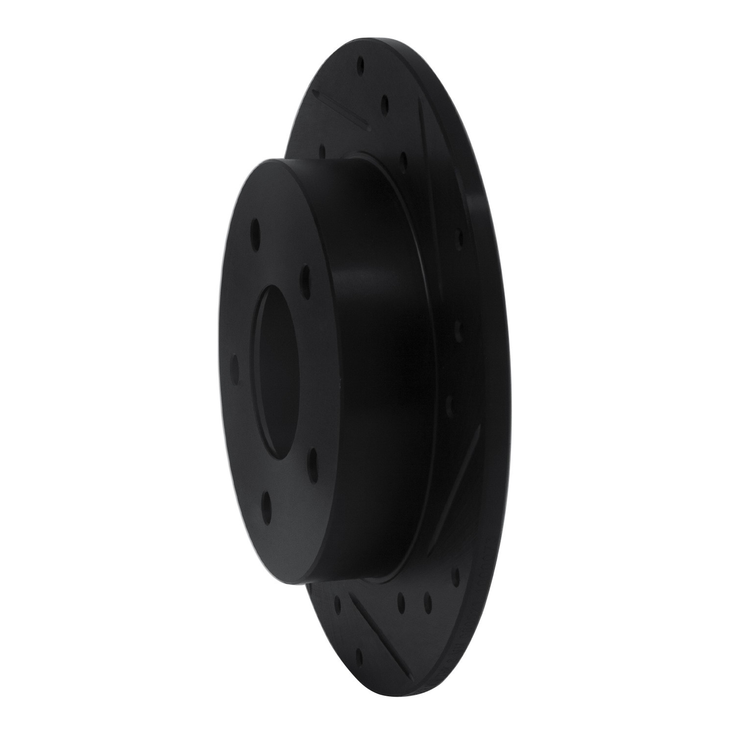 DYN 633-67031R DFC Brake Rotor - Drilled and Slotted - Black