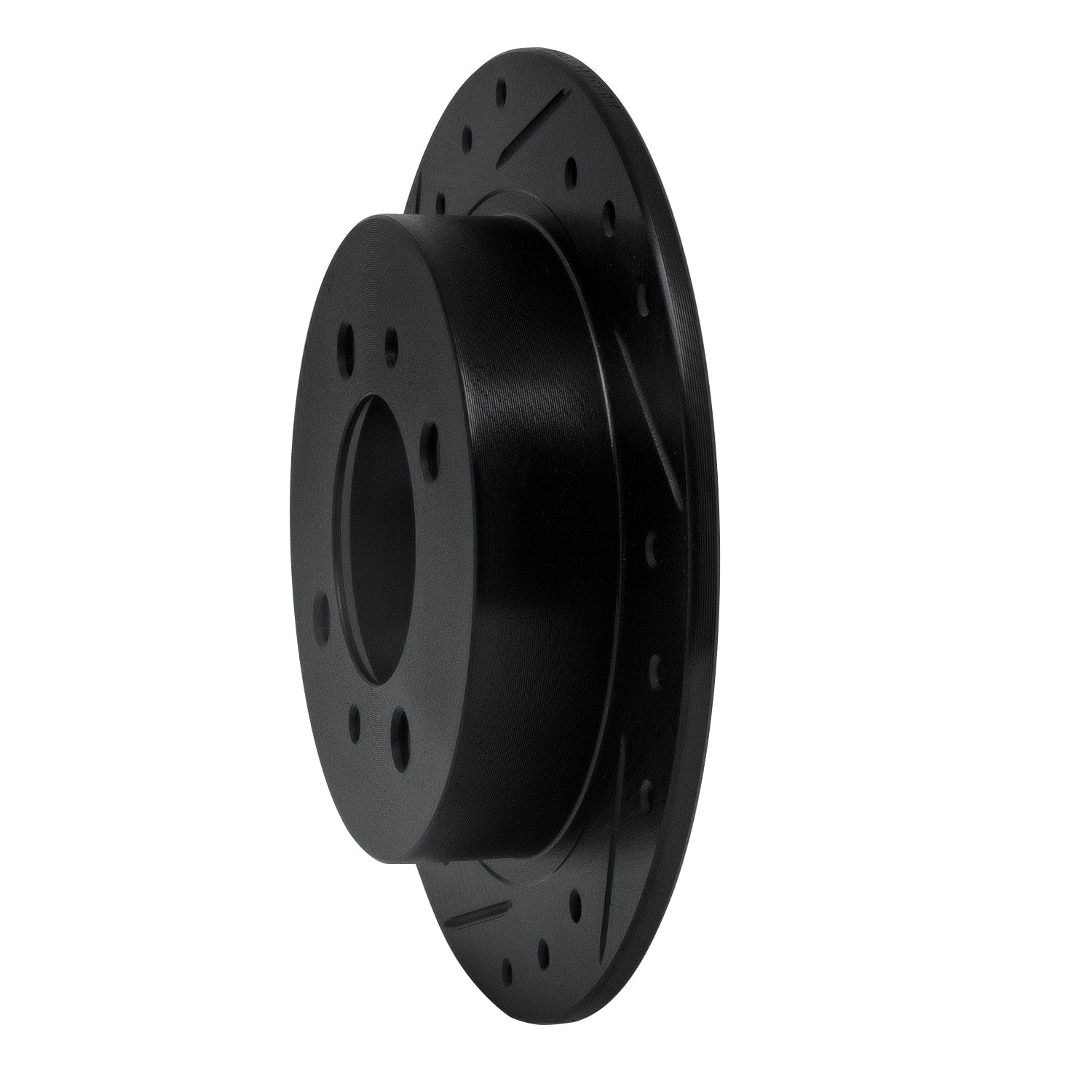 DYN 633-67039L DFC Brake Rotor - Drilled and Slotted - Black