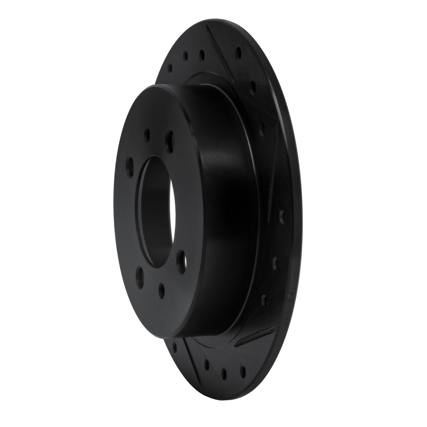 DYN 633-67039R DFC Brake Rotor - Drilled and Slotted - Black