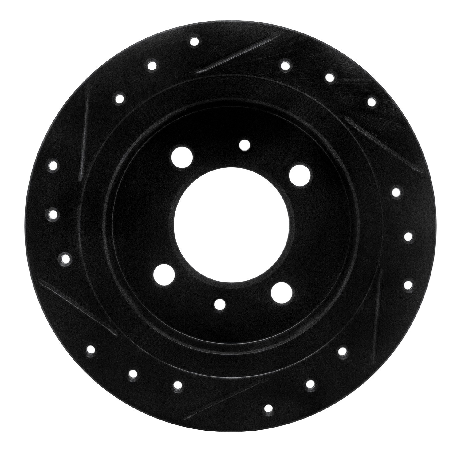 DYN 633-67039R DFC Brake Rotor - Drilled and Slotted - Black - Image 2