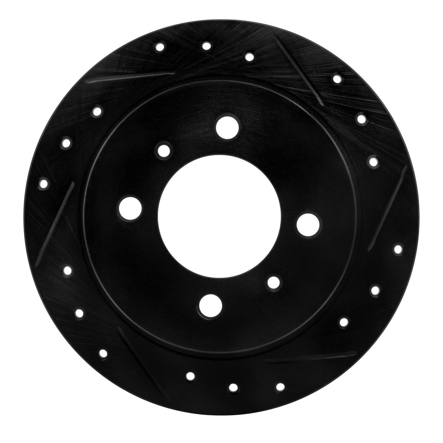 DYN 633-67039R DFC Brake Rotor - Drilled and Slotted - Black - Image 3