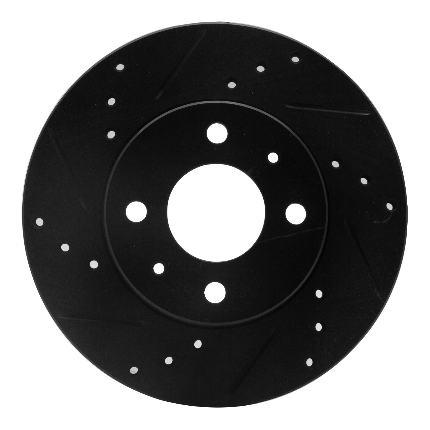 DYN 633-67045L DFC Brake Rotor - Drilled and Slotted - Black - Image 3