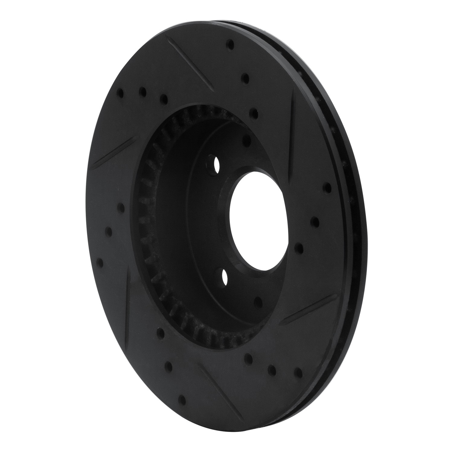 DYN 633-67045L DFC Brake Rotor - Drilled and Slotted - Black - Image 5