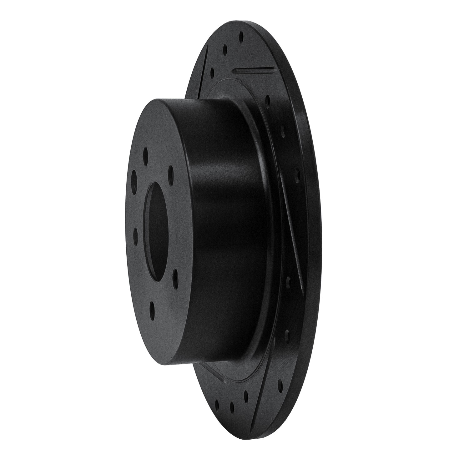DYN 633-67050L DFC Brake Rotor - Drilled and Slotted - Black