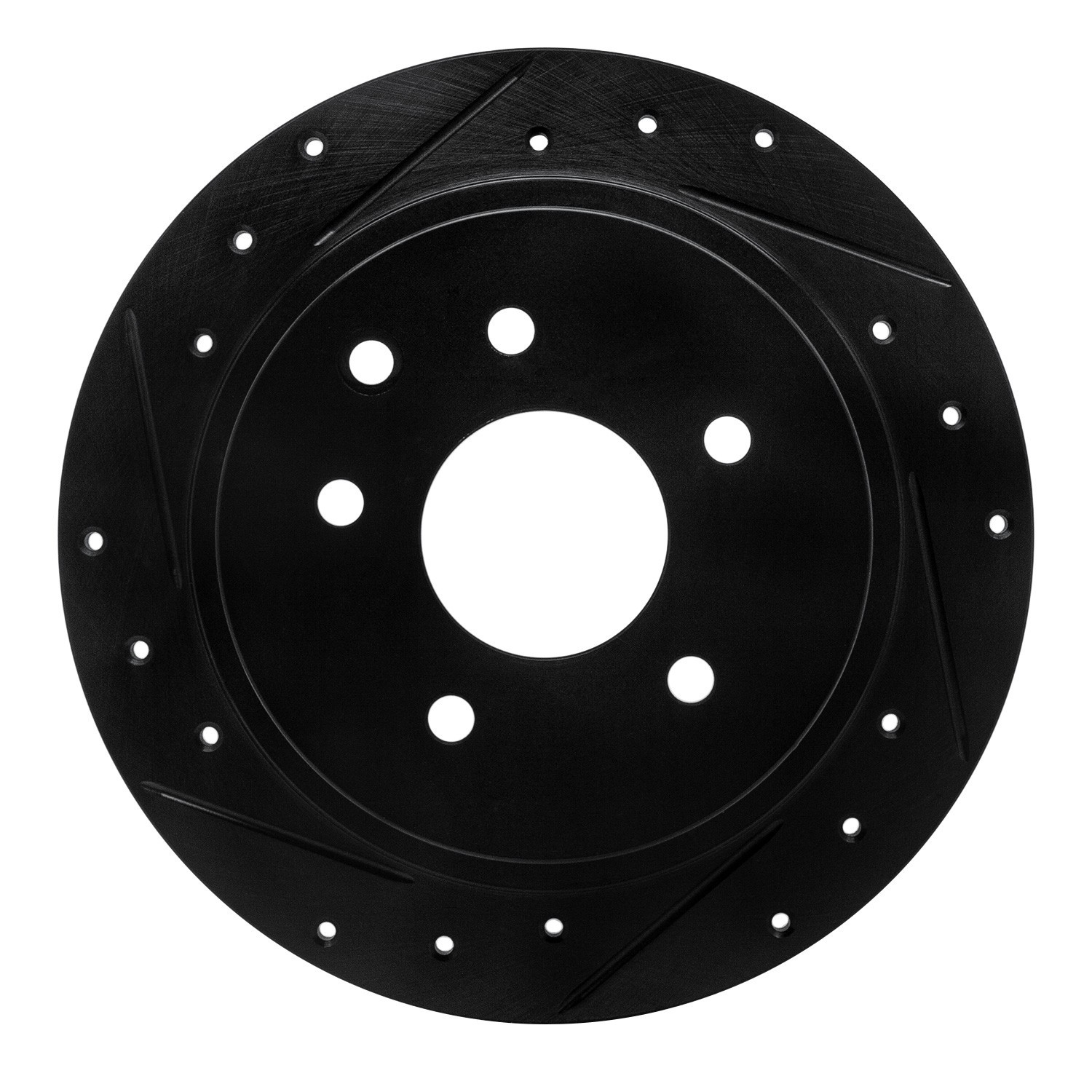 DYN 633-67050L DFC Brake Rotor - Drilled and Slotted - Black - Image 3