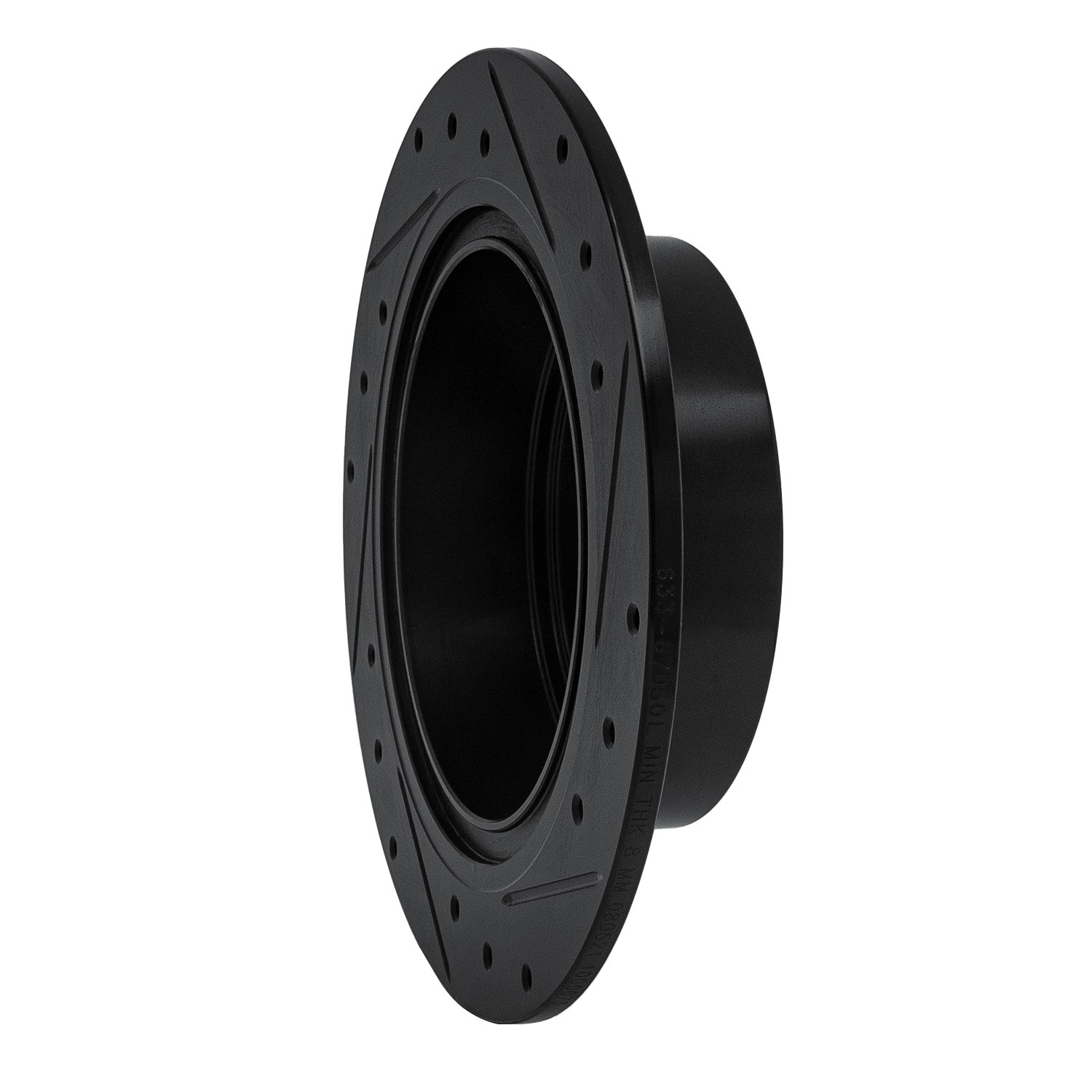 DYN 633-67050L DFC Brake Rotor - Drilled and Slotted - Black - Image 5