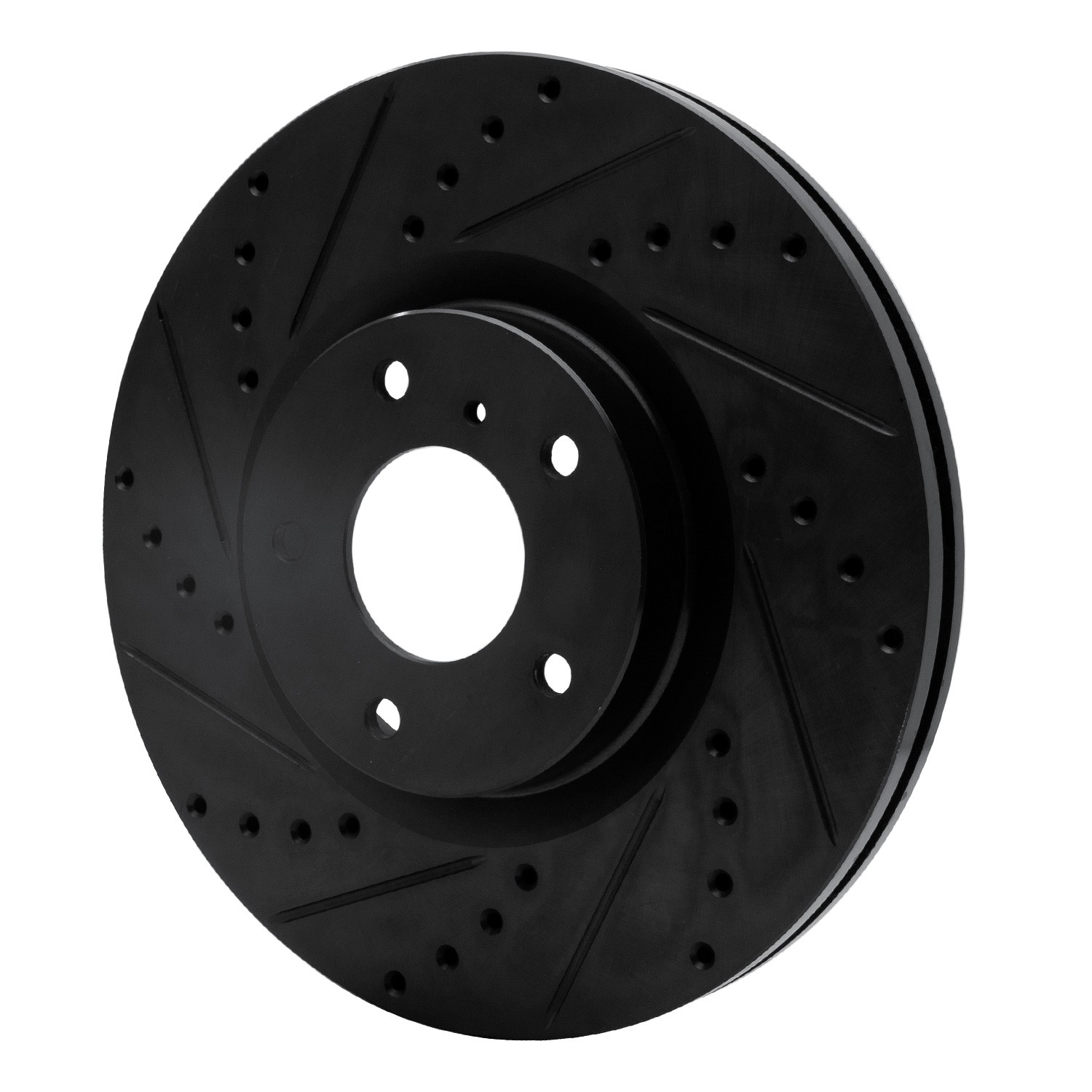 DYN 633-67052L DFC Brake Rotor - Drilled and Slotted - Black
