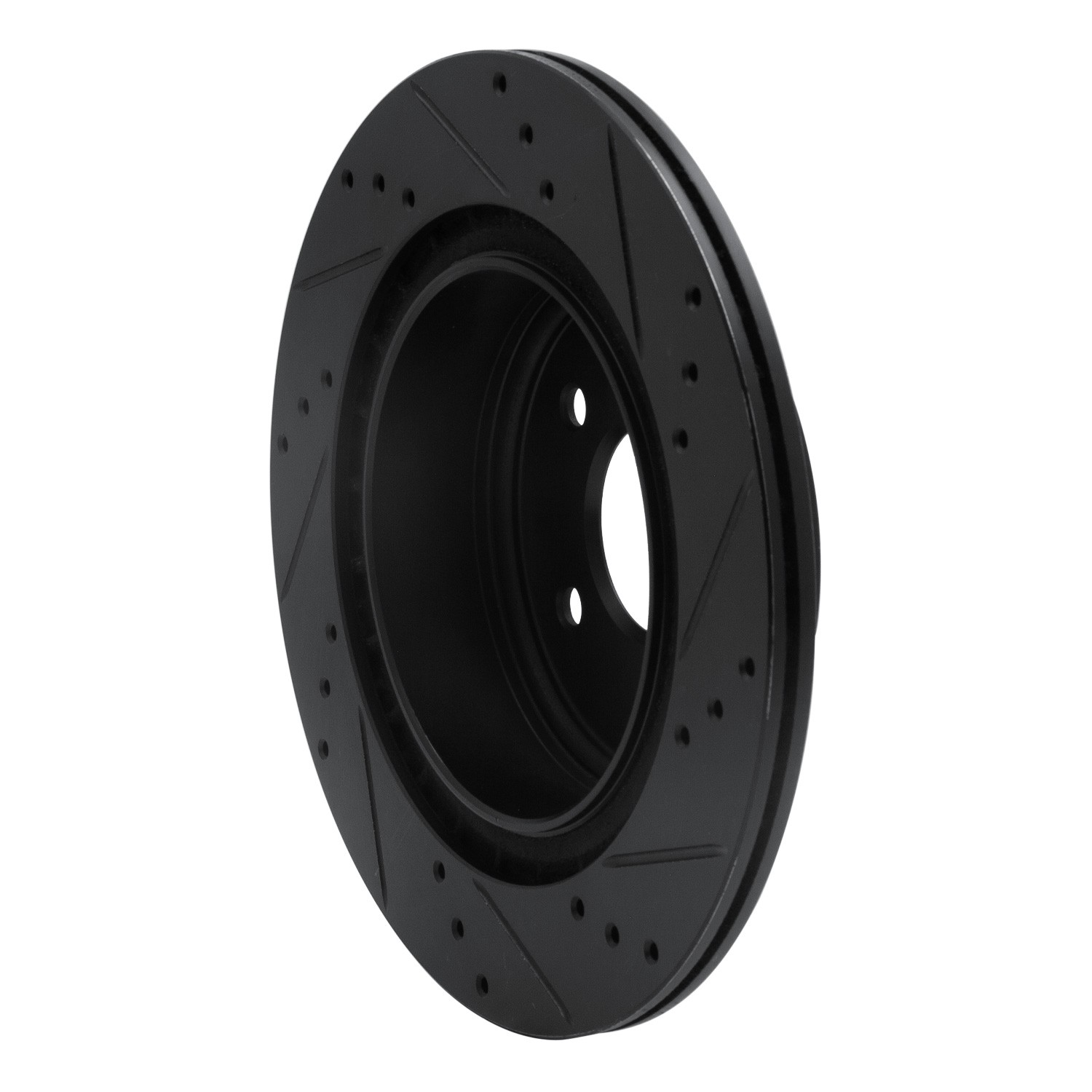 DYN 633-67055L DFC Brake Rotor - Drilled and Slotted - Black - Image 5