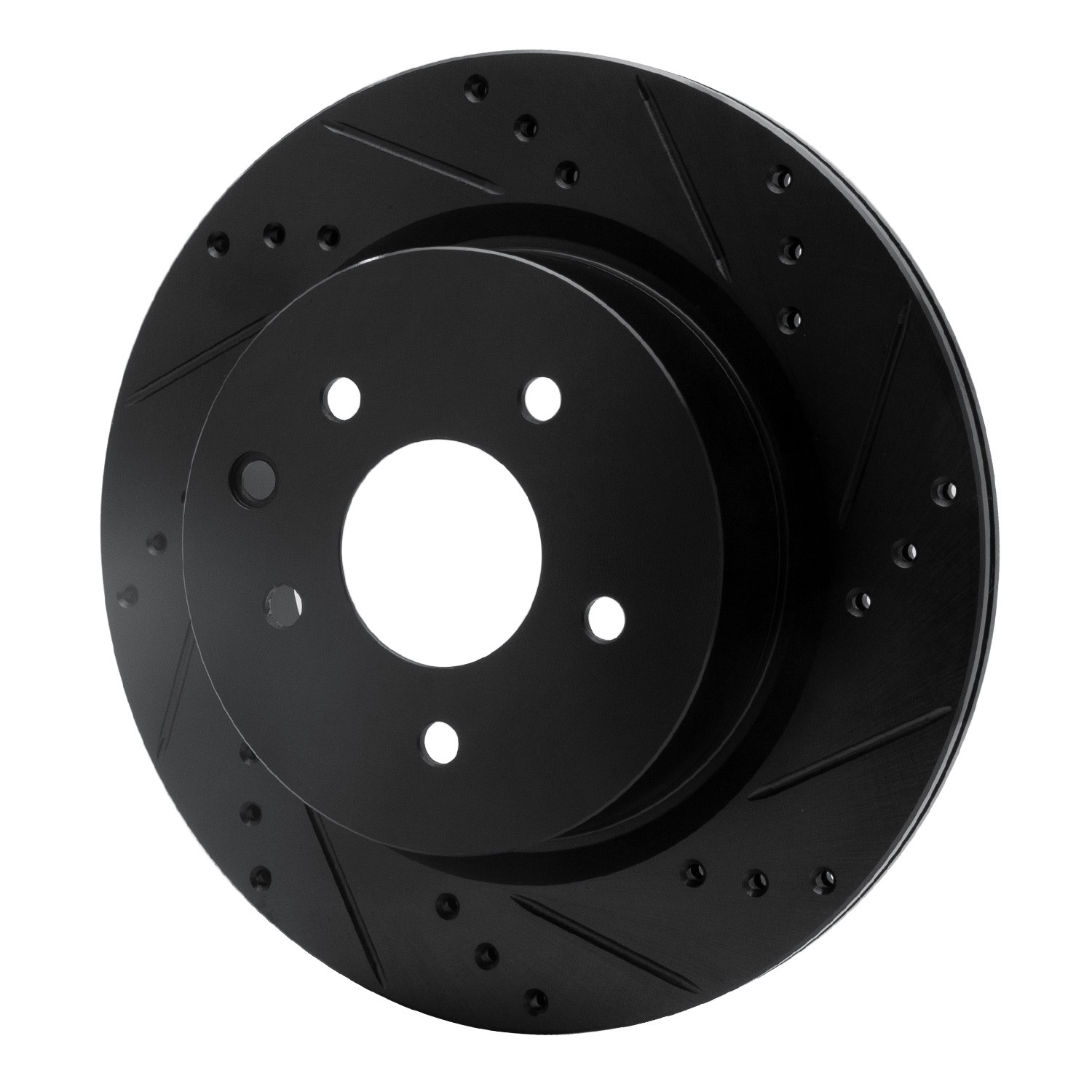DYN 633-67055R DFC Brake Rotor - Drilled and Slotted - Black
