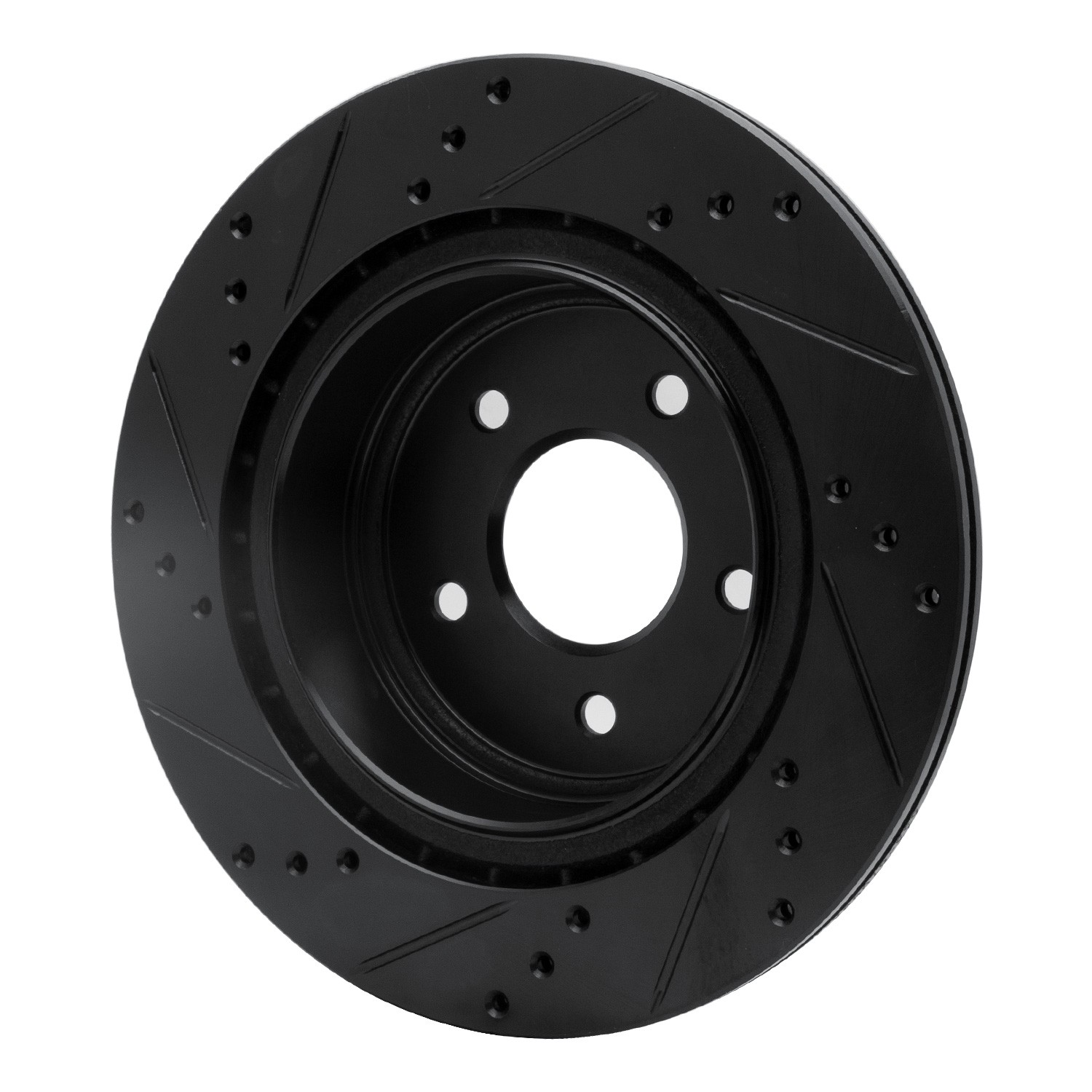 DYN 633-67055R DFC Brake Rotor - Drilled and Slotted - Black - Image 5
