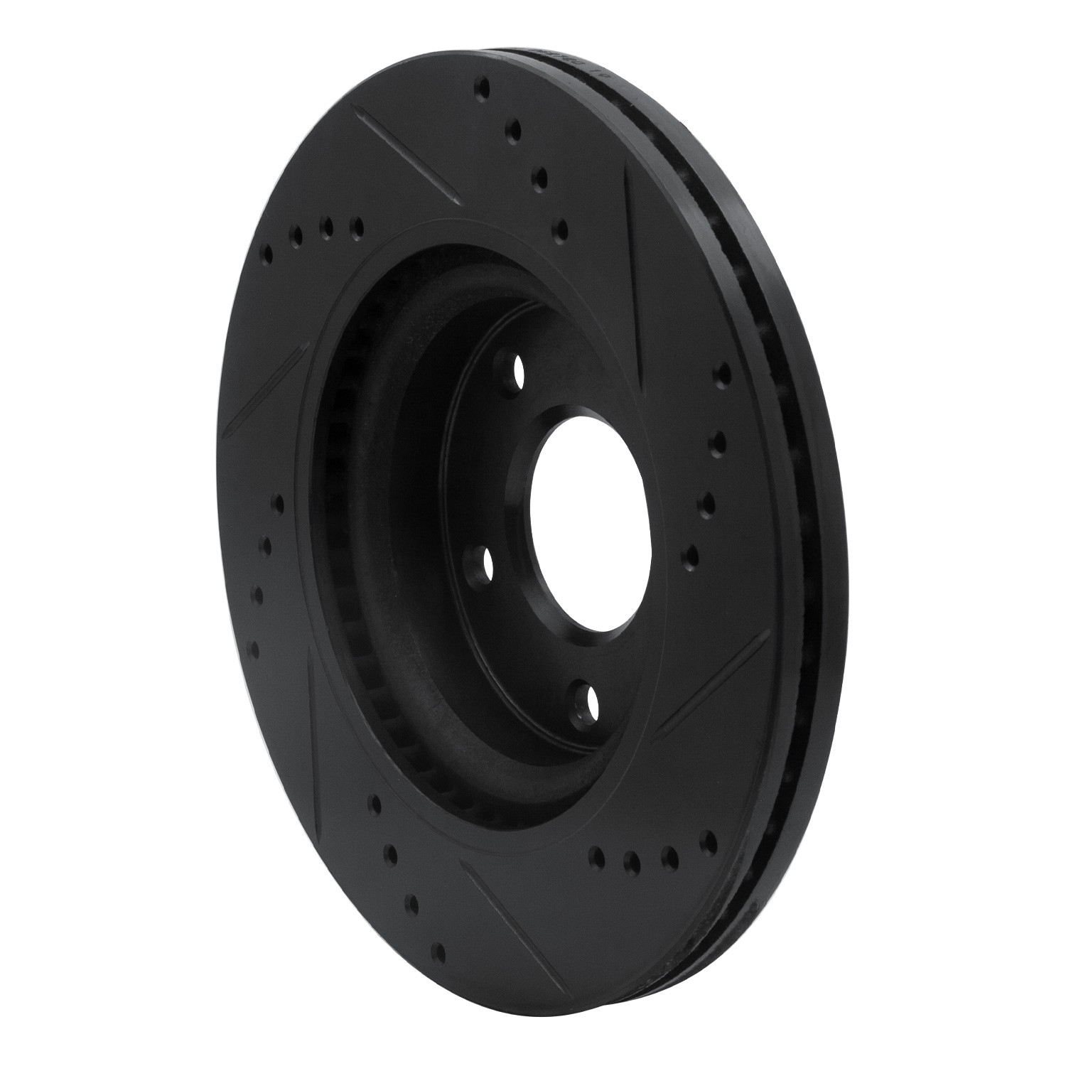 DYN 633-67057L DFC Brake Rotor - Drilled and Slotted - Black - Image 5