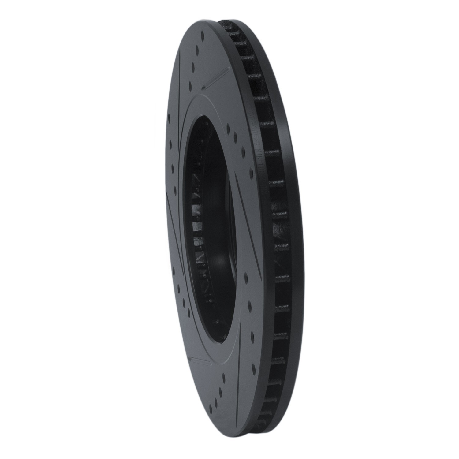 DYN 633-67058R DFC Brake Rotor - Drilled and Slotted - Black - Image 5