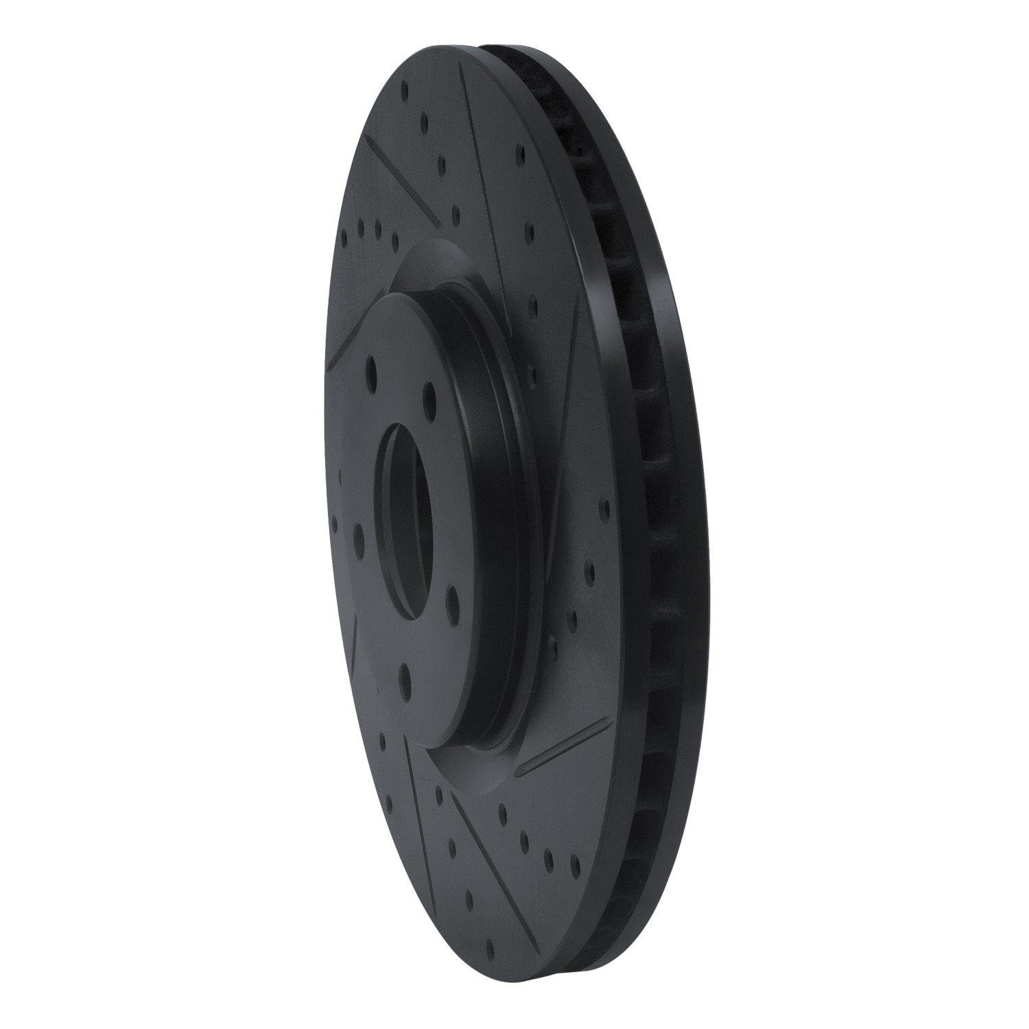 DYN 633-67059R DFC Brake Rotor - Drilled and Slotted - Black