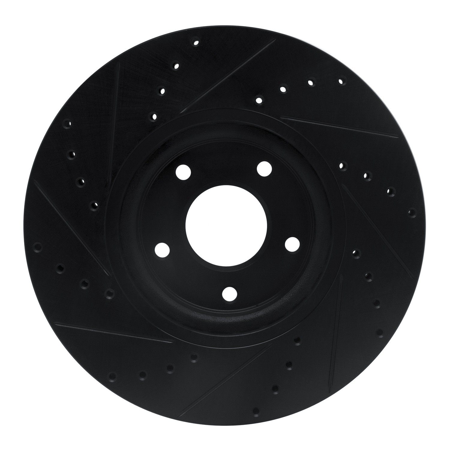 DYN 633-67059R DFC Brake Rotor - Drilled and Slotted - Black - Image 2