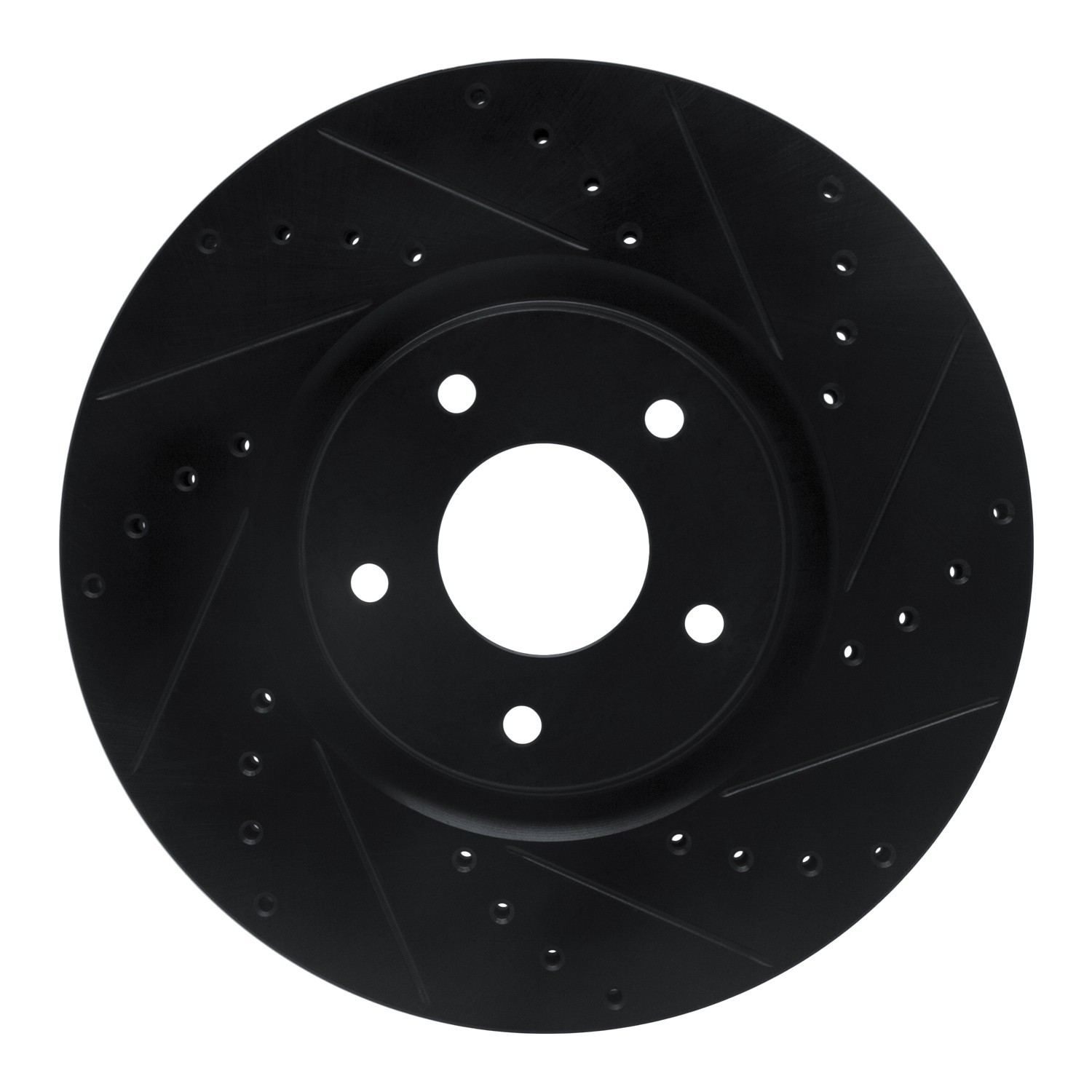 DYN 633-67059R DFC Brake Rotor - Drilled and Slotted - Black - Image 3