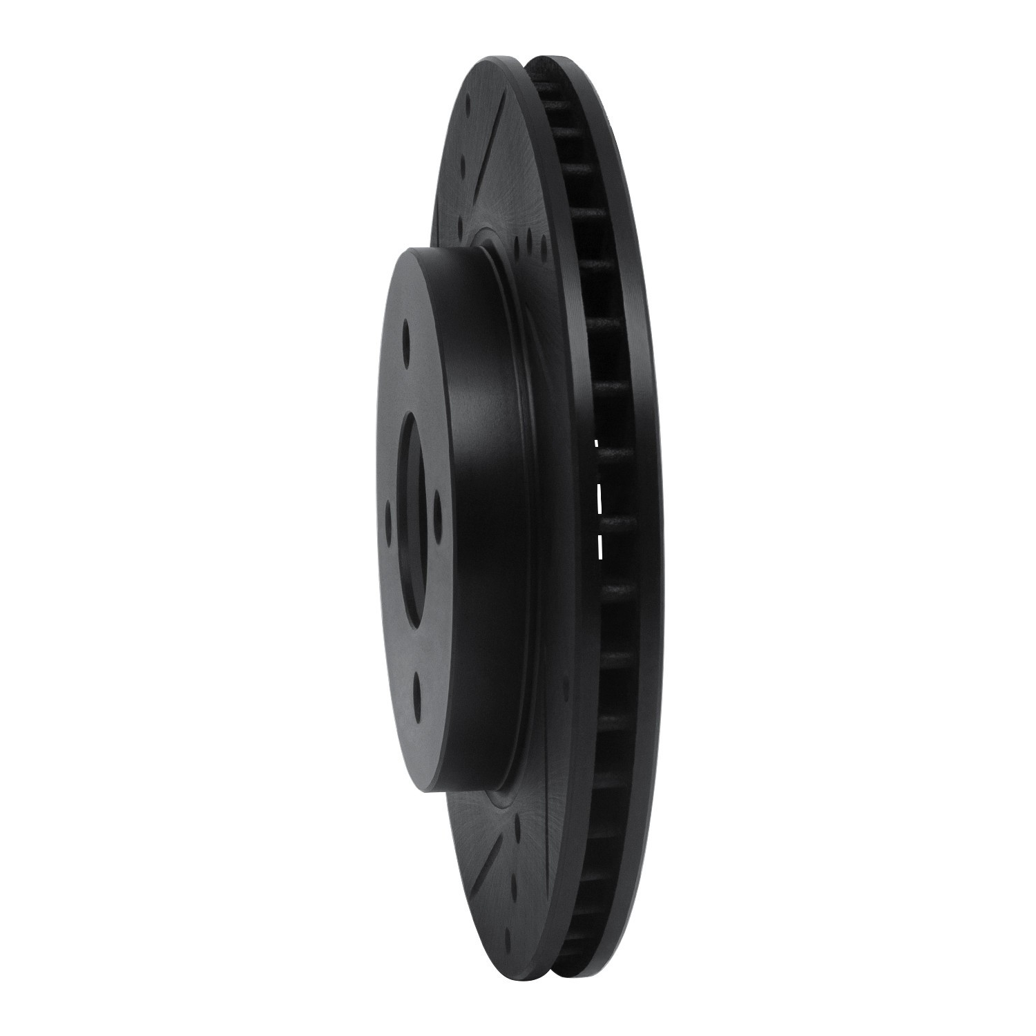 DYN 633-67065L DFC Brake Rotor - Drilled and Slotted - Black