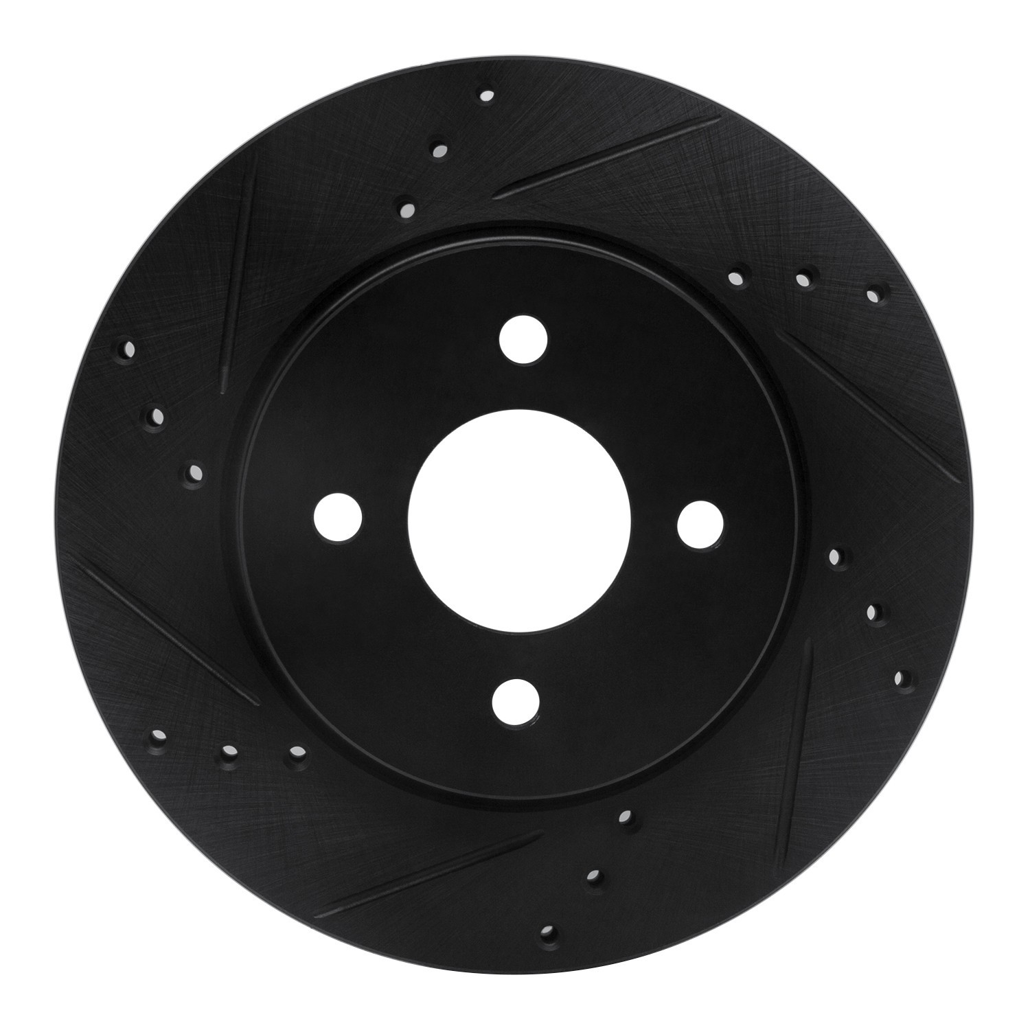 DYN 633-67065L DFC Brake Rotor - Drilled and Slotted - Black - Image 3