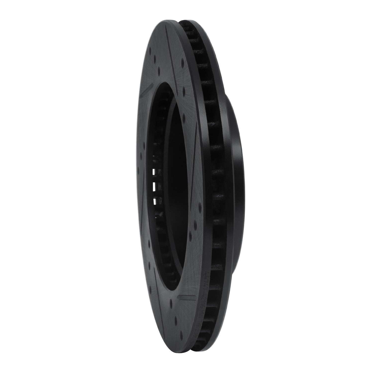 DYN 633-67065L DFC Brake Rotor - Drilled and Slotted - Black - Image 5