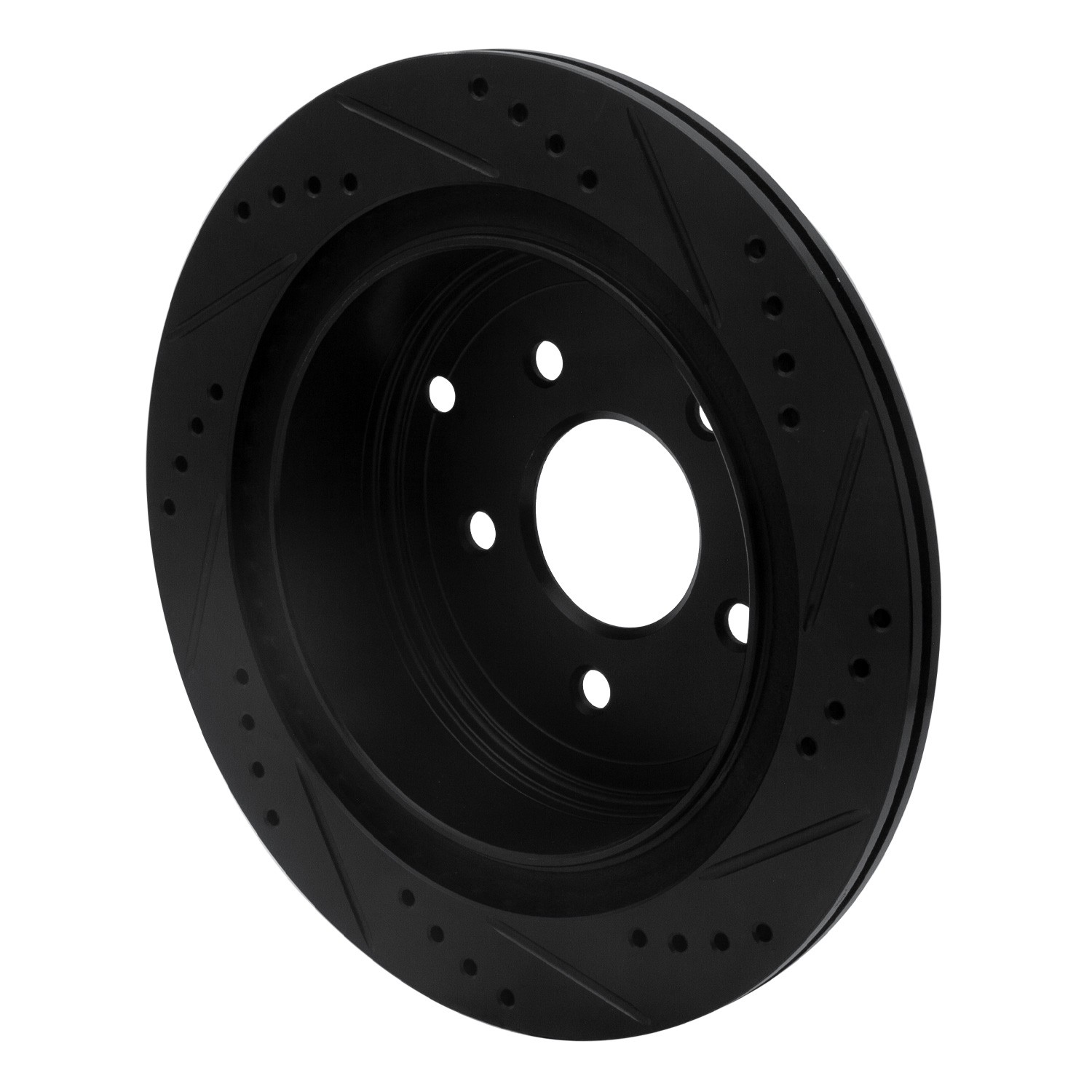 DYN 633-67089L DFC Brake Rotor - Drilled and Slotted - Black - Image 5
