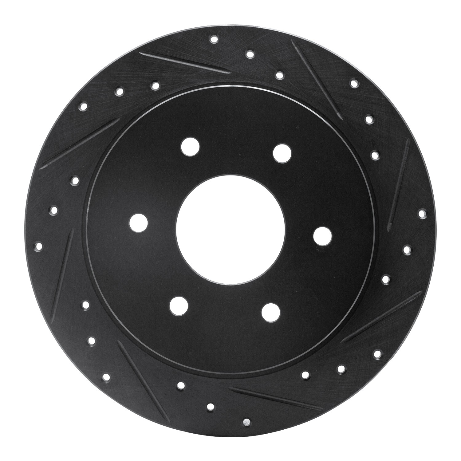 DYN 633-67090R DFC Brake Rotor - Drilled and Slotted - Black - Image 3