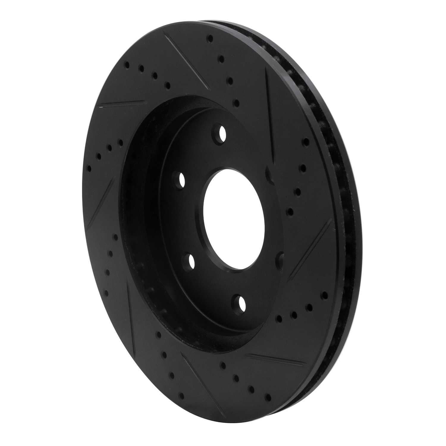 DYN 633-67091L DFC Brake Rotor - Drilled and Slotted - Black - Image 5