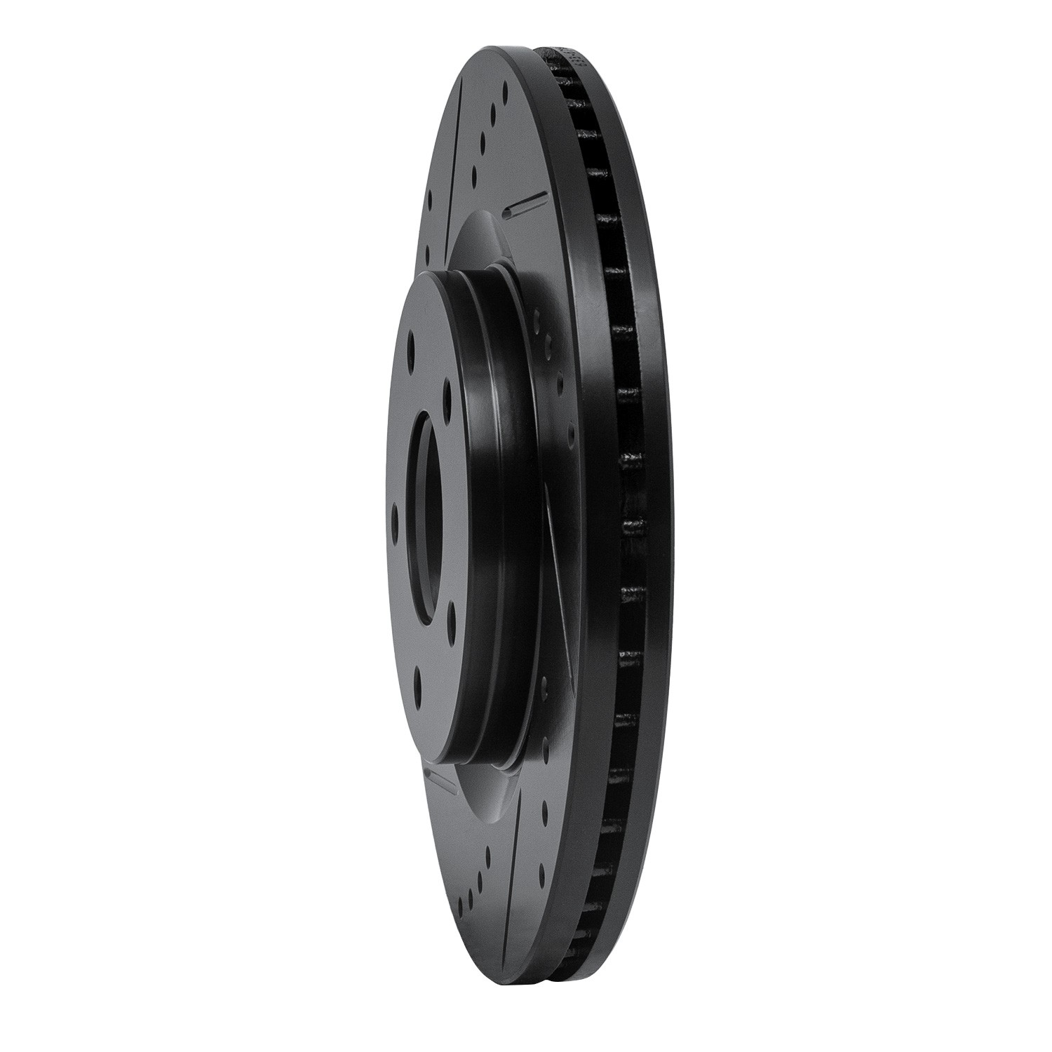 DYN 633-67100L DFC Brake Rotor - Drilled and Slotted - Black