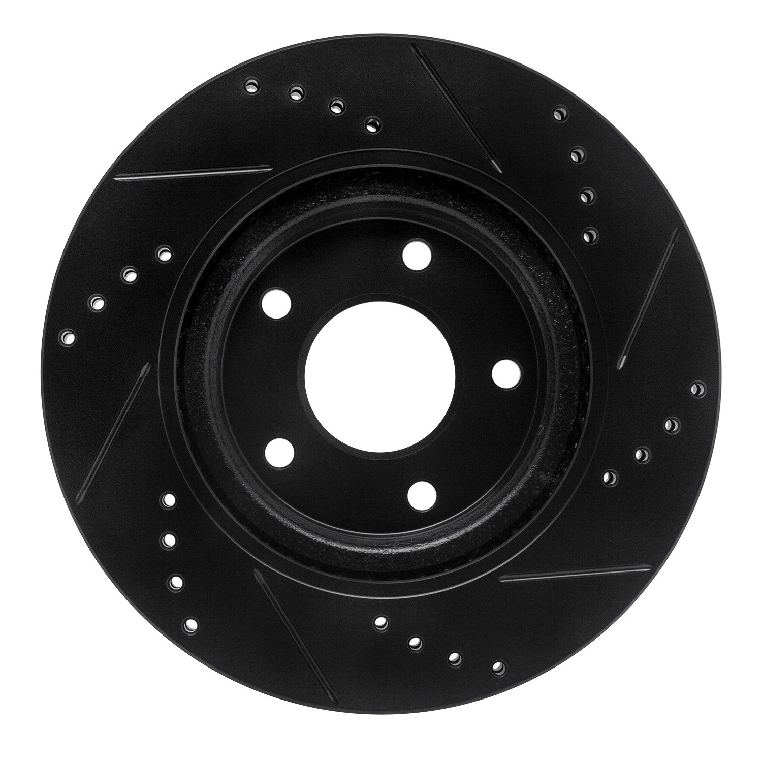 DYN 633-67100L DFC Brake Rotor - Drilled and Slotted - Black - Image 2