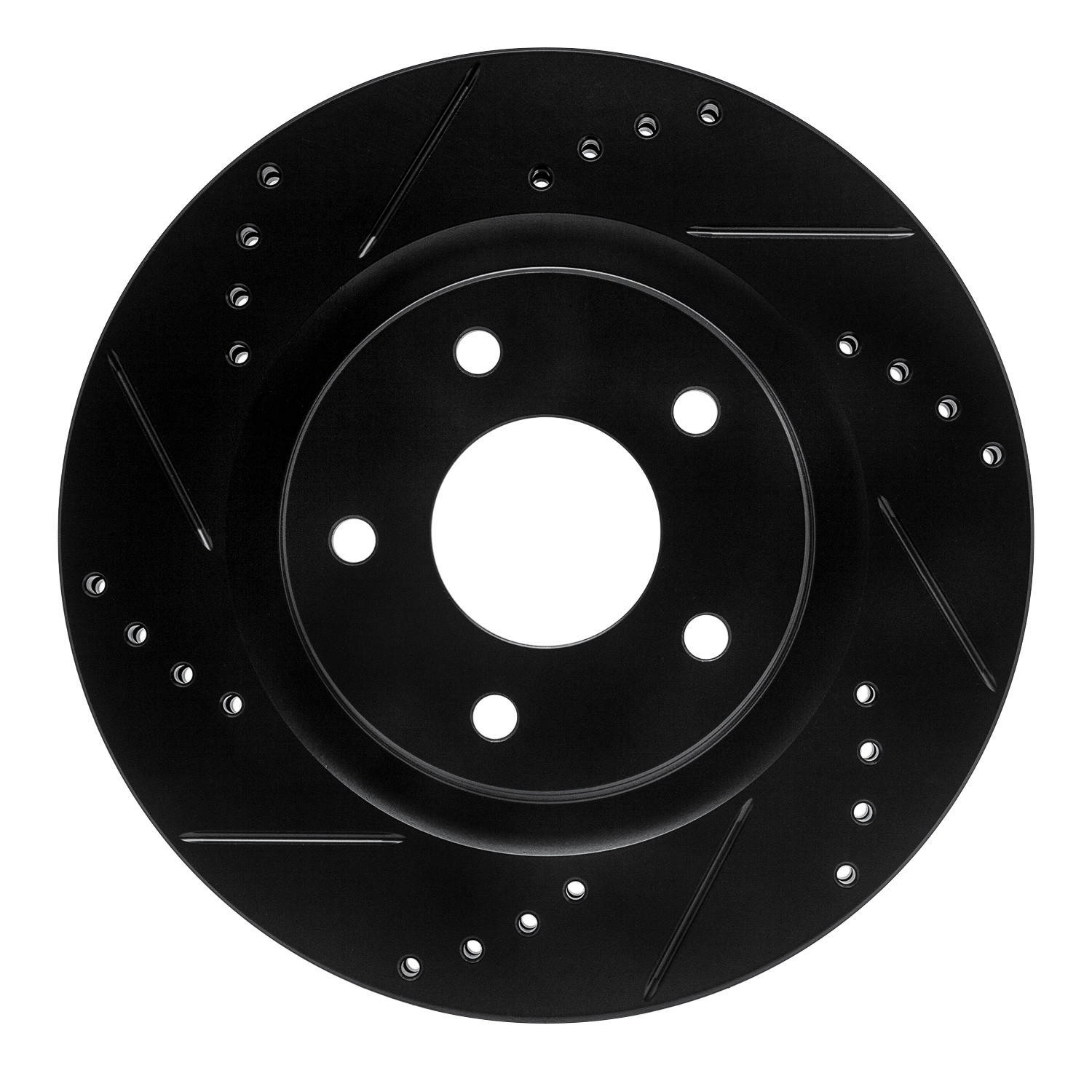 DYN 633-67100L DFC Brake Rotor - Drilled and Slotted - Black - Image 3