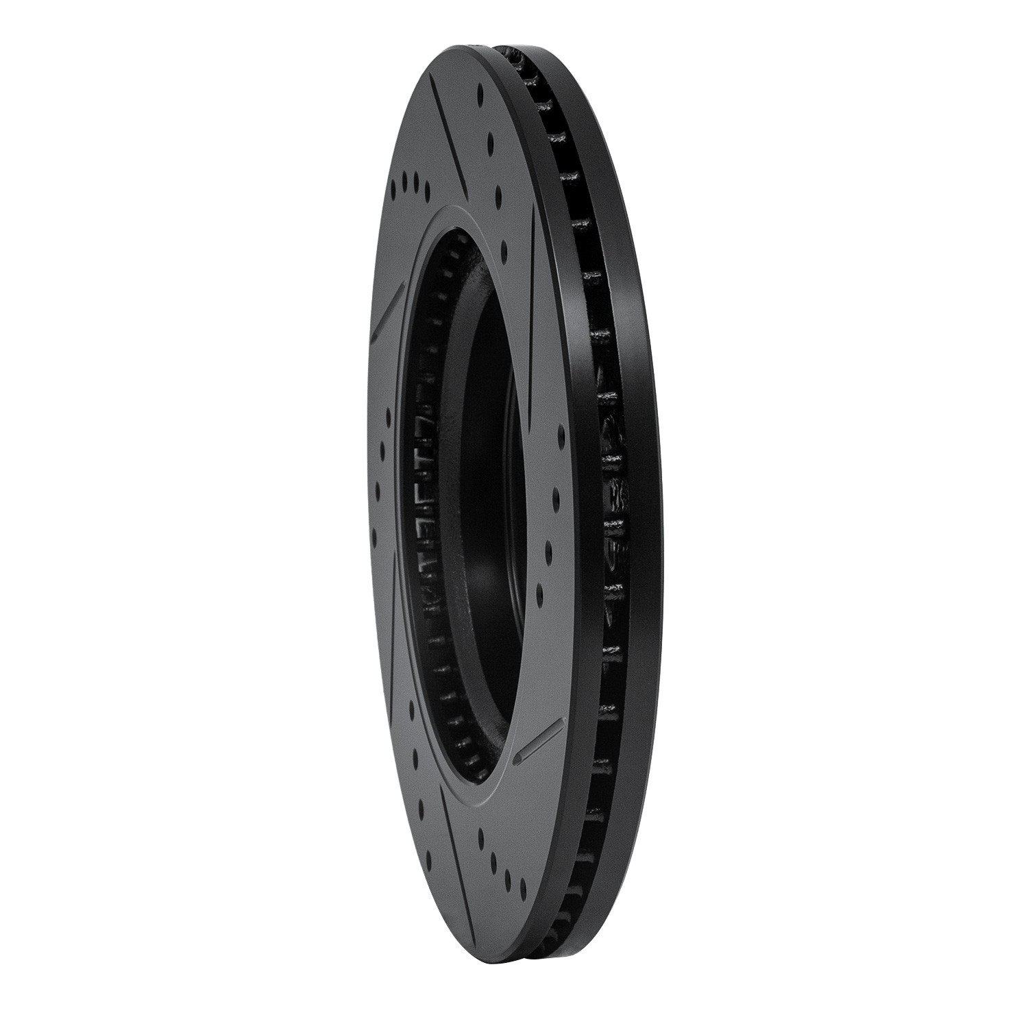 DYN 633-67100L DFC Brake Rotor - Drilled and Slotted - Black - Image 5
