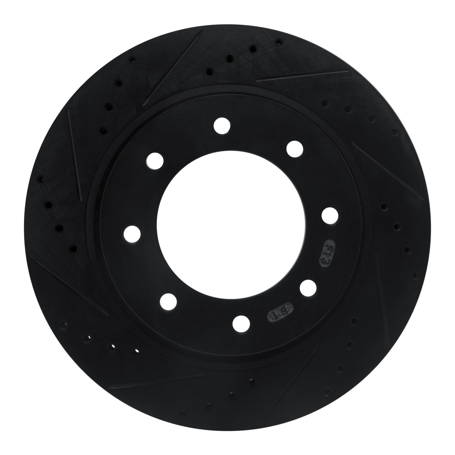DYN 633-67102L DFC Brake Rotor - Drilled and Slotted - Black - Image 3