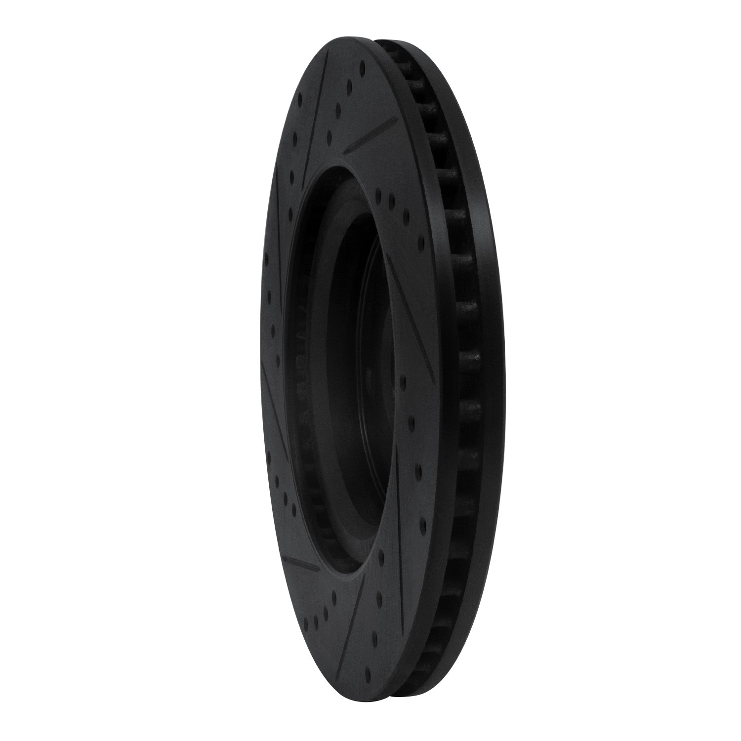 DYN 633-67104R DFC Brake Rotor - Drilled and Slotted - Black - Image 5
