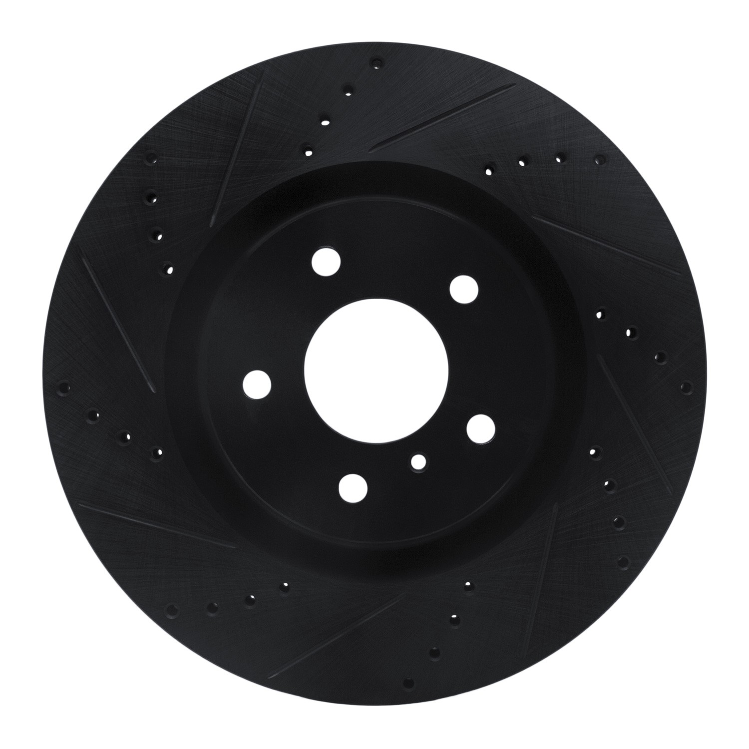 DYN 633-68008L DFC Brake Rotor - Drilled and Slotted - Black - Image 3